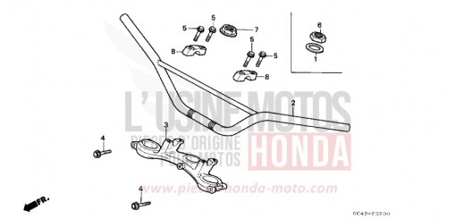 HANDLE PIPE/TOP BRIDGE CR80RK de 1989